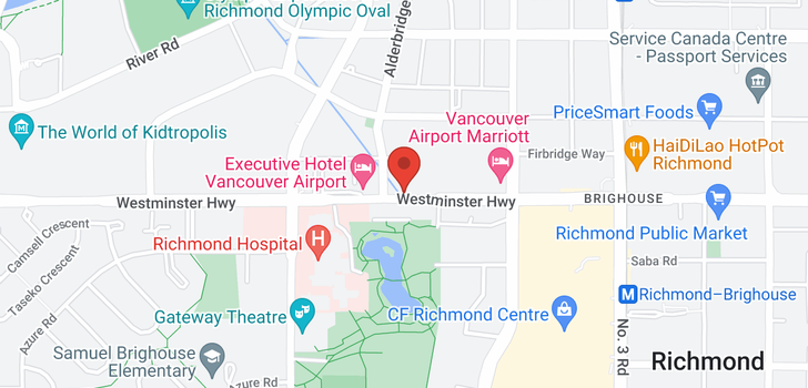 map of 1106 7373 WESTMINSTER HIGHWAY